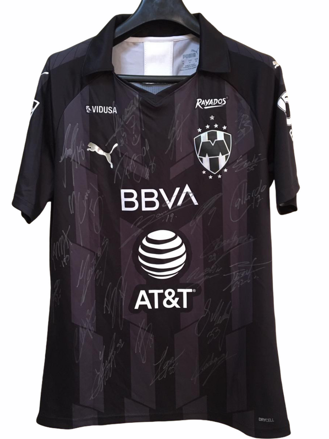 2020 Rayados Monterrey Black Match Issue Meza Signed Signed M Proper Soccer