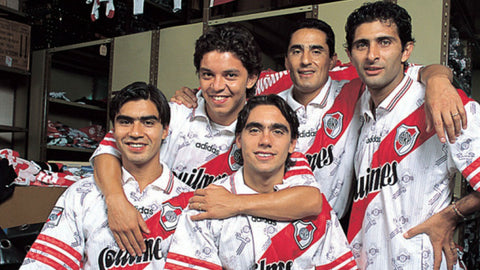 1996 River Plate Argentina Quilmes Adidas Match Issue (M)