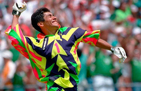 1994 Mexico Match Issue Jorge Campos Firmado Signed Certificada Beckett (L)