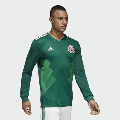 2018 Mexico Home Adidas World Cup Long Sleeve (L)
